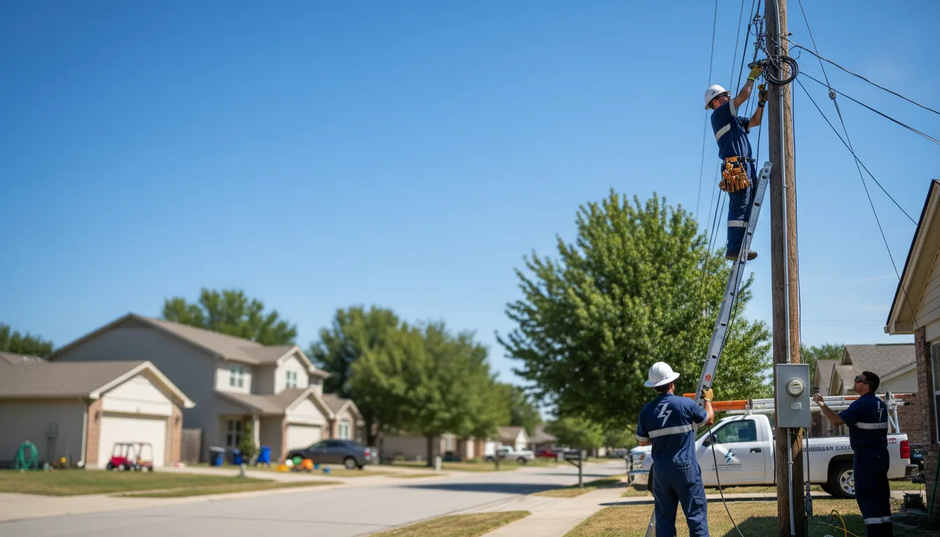 Residential electrician providing installation services in Hale Center, TX